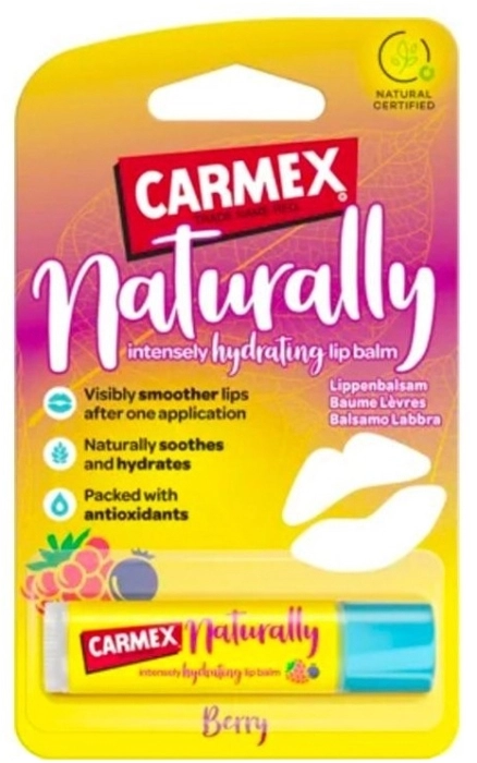 Bálsamo Labial Hidratante Naturally Frutos Rojos