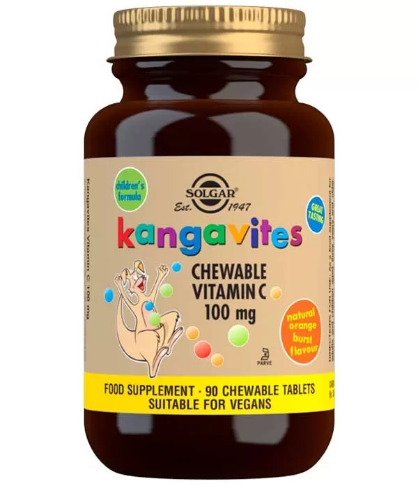 Kangavites Vitamina C Sabor a naranja natural 100 mg Kangavites Vitamina C Sabor a naranja natural 100 mg