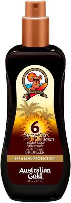 Spray Gel Sunscreen With Instant Bronzer SPF6 Spray Gel Sunscreen With Instant Bronzer SPF6
