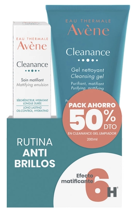 Set Cleanance Cuidado Matificante 40ml + Cleanance Cleansing Gel 200ml