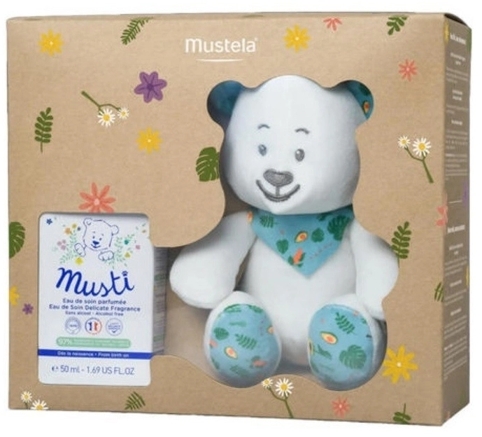 Set Musti Eau de Soin Parfumée Sin Alcohol 50ml + Peluche