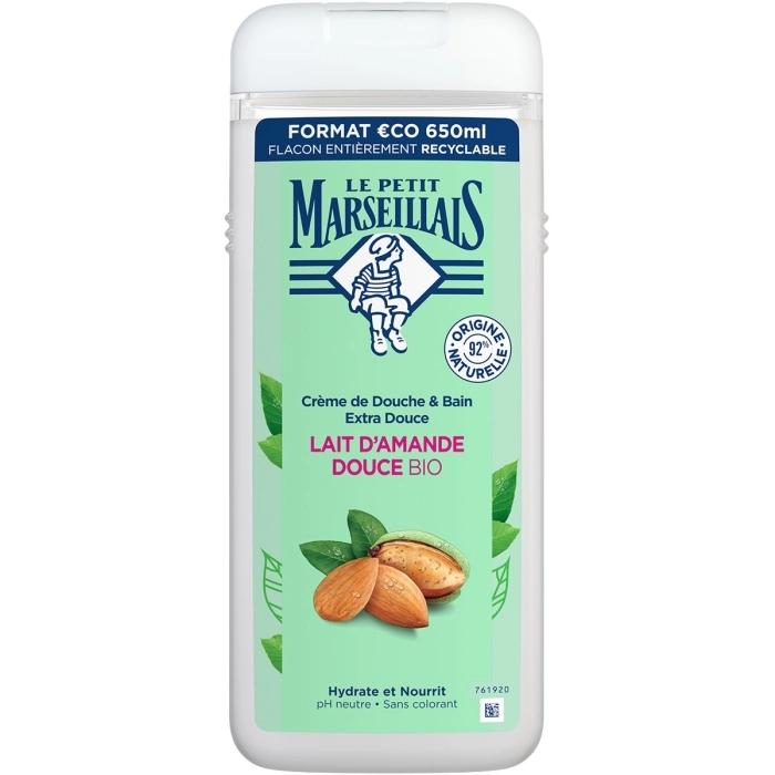 Crème de Douche & Bain Lait d'Amande Douce Bio Crème de Douche & Bain Lait d'Amande Douce Bio