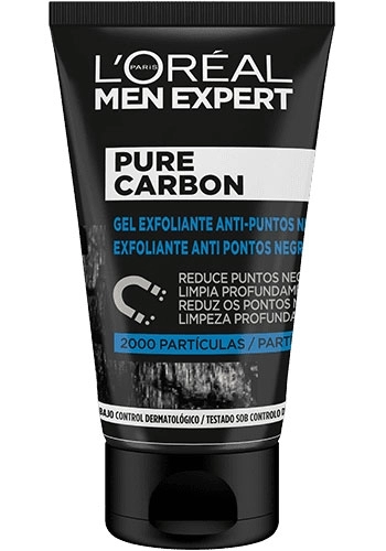 Men Expert Pure Carbon Gel Exfoliante Anti-Puntos Negros