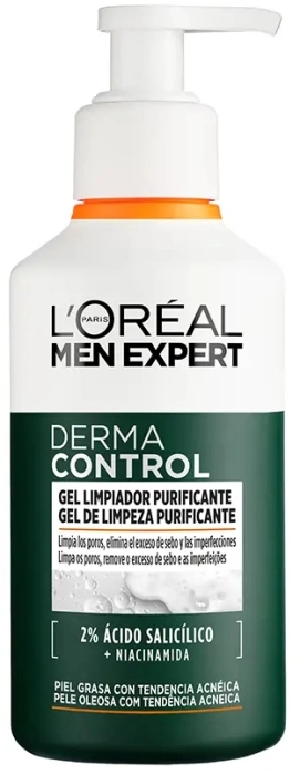 Men Expert Derma Control Gel Limpiador Purificante