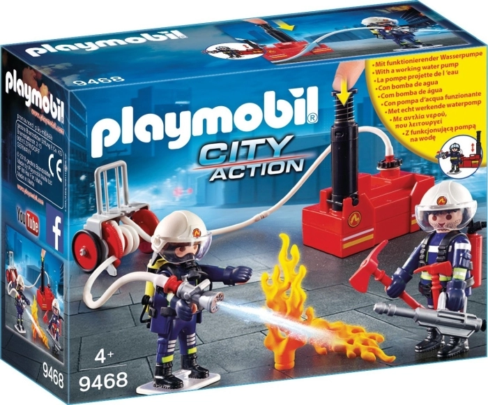 Playmobil City Action Bomberos con Bomba de Agua