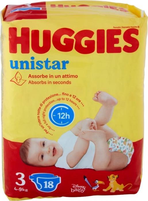 Pañales Unistar Talla 3 4-9kg Pañales Unistar Talla 3 4-9kg