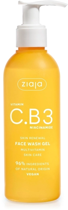 Vitamin C. B3 Niacinamide Face Wash Gel