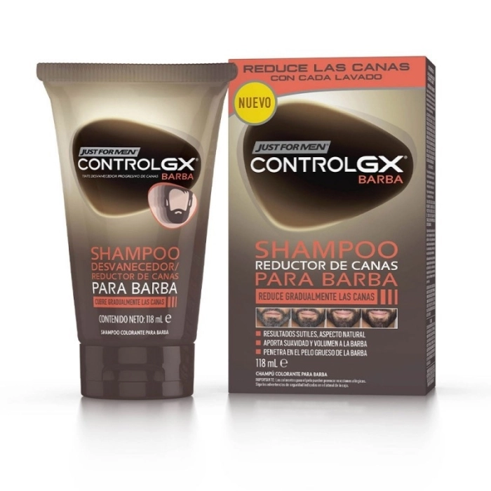 Just for men control gx reductor de canas champú para barba 1 tubo 118 ml Just for men control gx reductor de canas champú para barba 1 tubo 118 ml