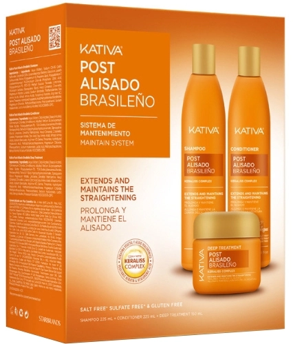 Set Post Alisado  Champú 225ml + Acondicionador 225ml + Deep Treatment 150ml