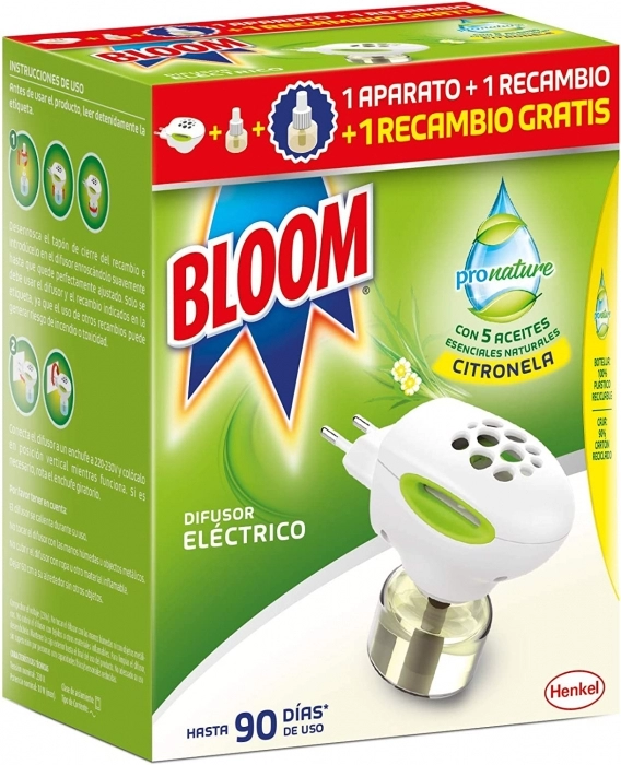 Difusor Eléctrico 1 Aparato + 2 Recambios Citronela