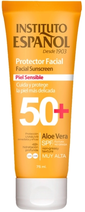 Protector Facial Aloe Vera SPF50+ Piel Sensible 75ml Protector Facial Aloe Vera SPF50+ Piel Sensible 75ml