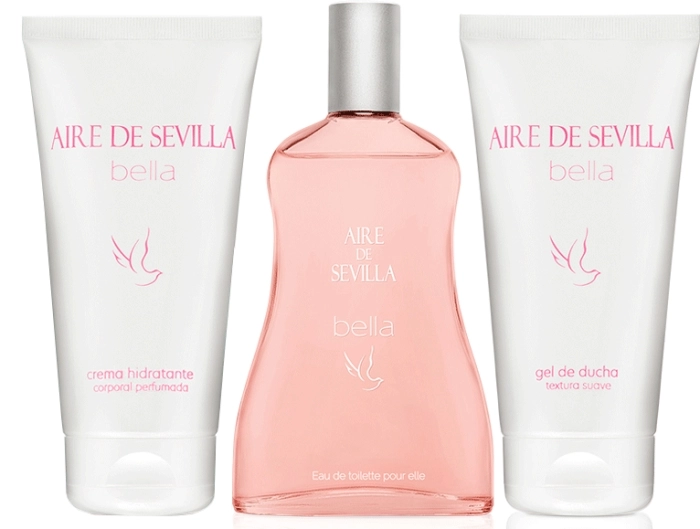 Set Aire de Sevilla Bella 150ml + Gel de ducha 150ml + Crema Corporal 150ml