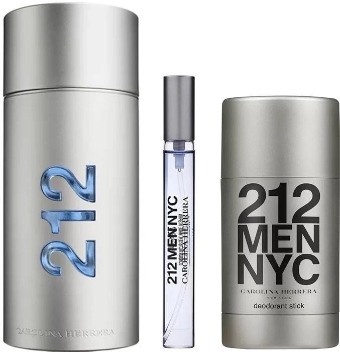 Set 212 Men 100ml + 10ml + Deodorant Stick 75ml