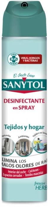 Spray Desinfectante Tejidos y Hogar Spray Desinfectante Tejidos y Hogar