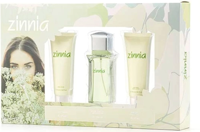 Zinnia 100ml + Hand Cream 75ml + Perfumed Body Lotion 75ml