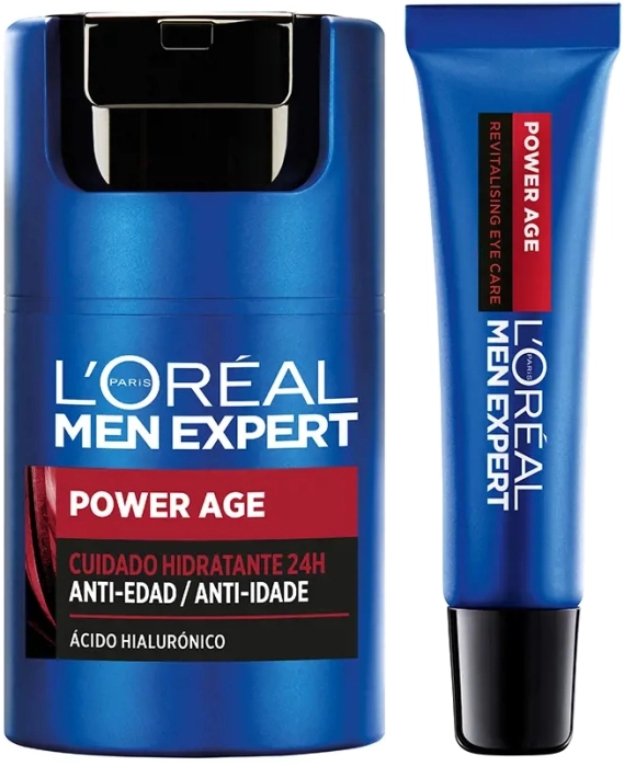 Set Men Expert Power Age Crema Anti-Arrugas 50ml + Contorno de Ojos 15ml