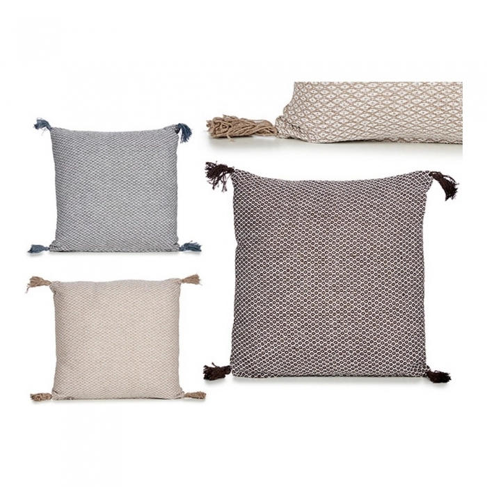 Cojín Pompones Algodón (45 x 12 x 45 cm) Cojín Pompones Algodón (45 x 12 x 45 cm)