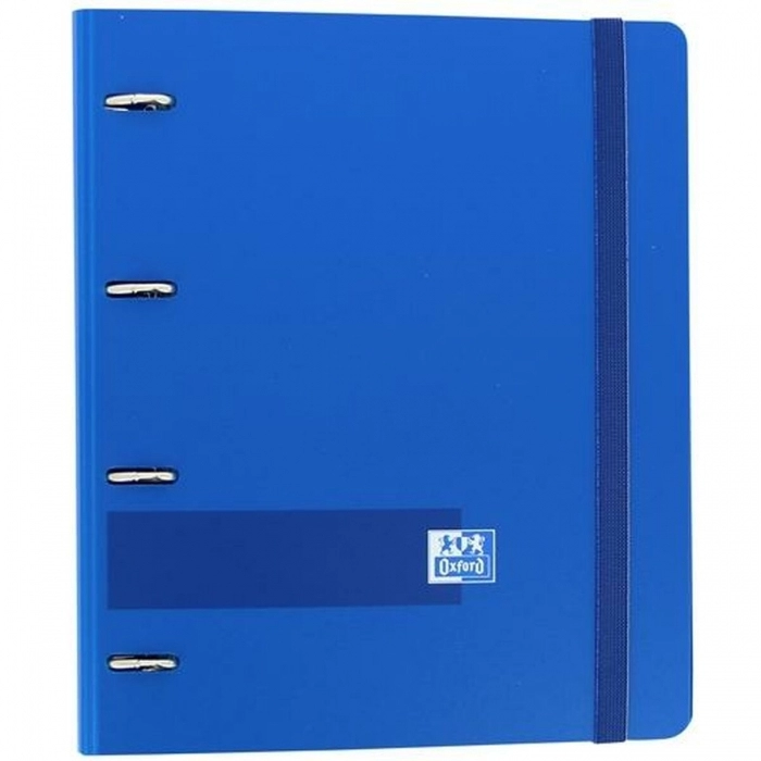 Carpeta de anillas Oxford Europeanbinder Polyfoam Azul marino A4