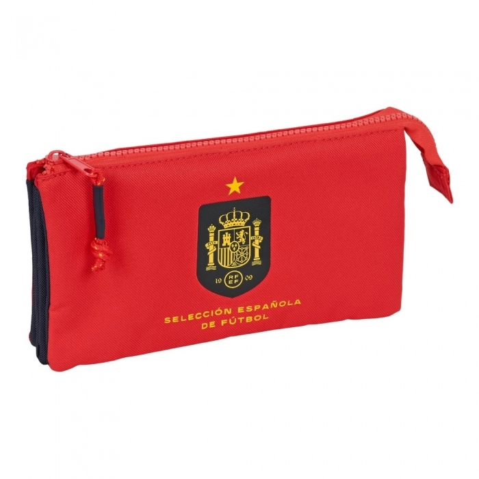 Estuche Escolar RFEF Rojo Azul (22 x 12 x 3 cm)