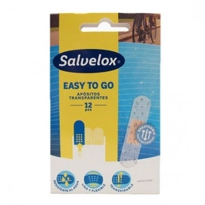 Salvelox easy to go aposito adhesivo transparent 12 u