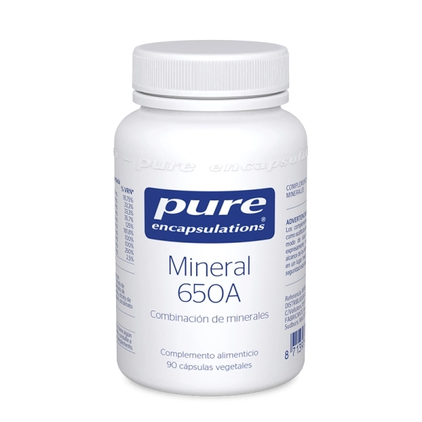 Pure encapsulations mineral 650a 60 capsulas