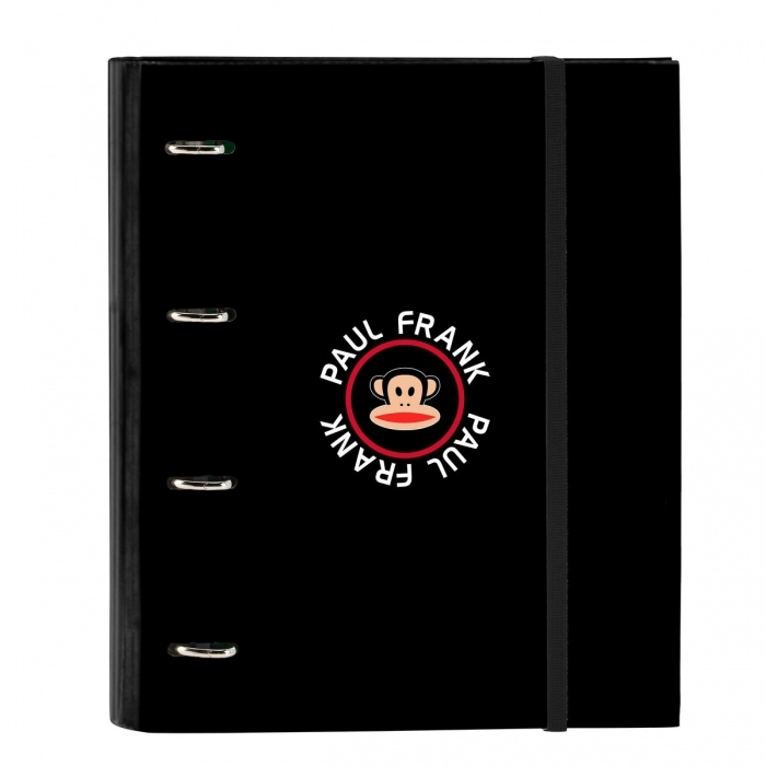 Carpeta de anillas Paul Frank Campers Negro (27 x 32 x 3.5 cm)