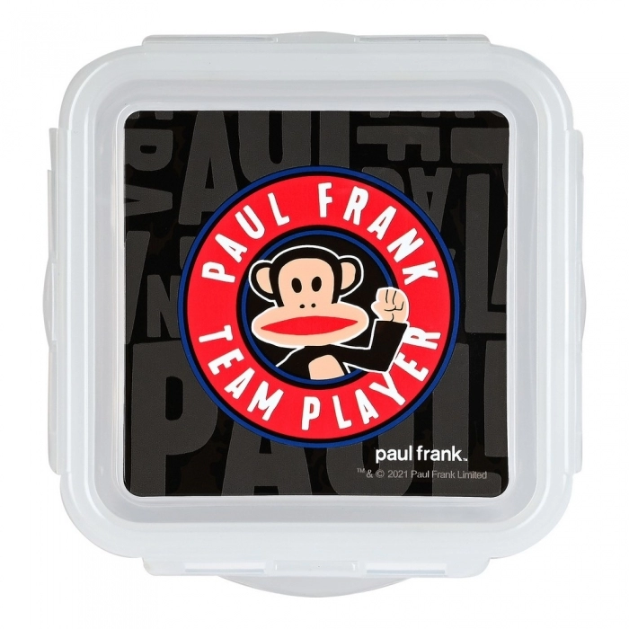 Fiambrera Paul Frank Team player Poliuretano Negro (13 x 7.5 x 13 cm)