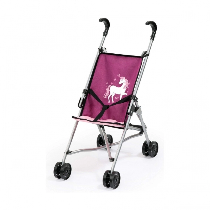 Carrito para Muñecas Reig Morada Paraguas Unicornio