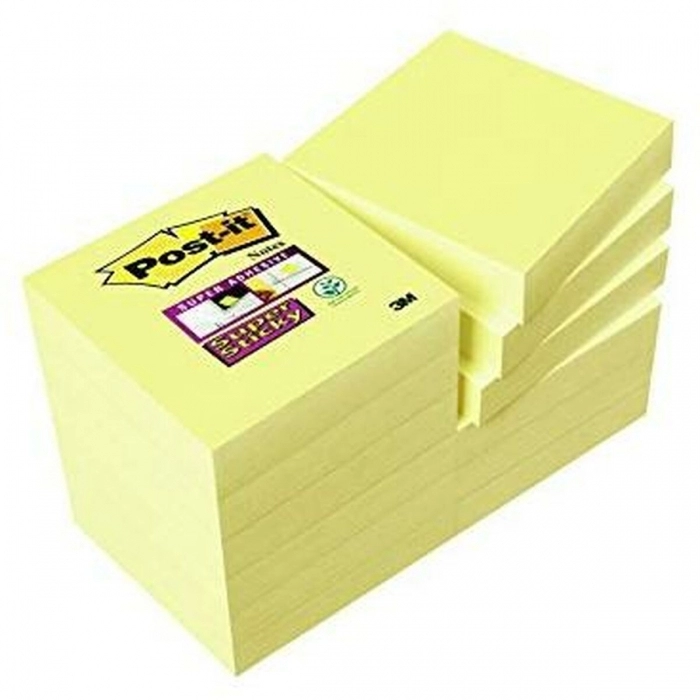 Notas Adhesivas Post-it Super Sticky 47,6 x 47,6 mm Amarillo 12 Unidades