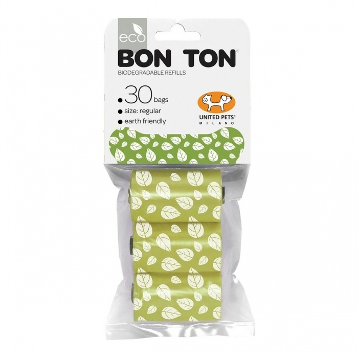 Bolsas higiénicas United Pets Bon Ton Regular Perro Verde (3 x 10 uds)