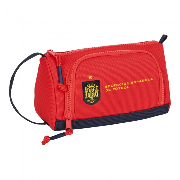 Estuche Escolar RFEF Rojo Azul (20 x 11 x 8.5 cm)