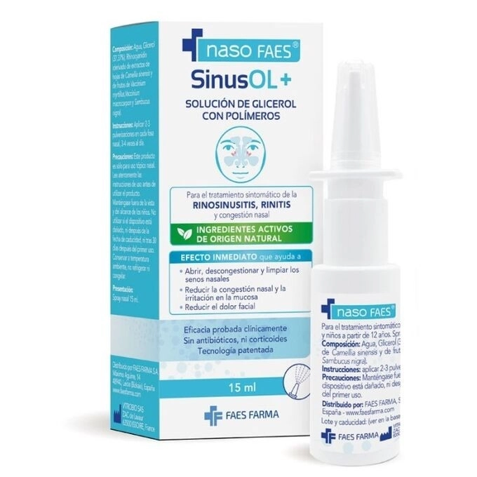 Naso faes sinusol+ 1 spray nasal 15 ml
