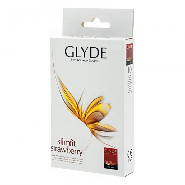 Preservativos Glyde Fresa 17 cm (10 uds)