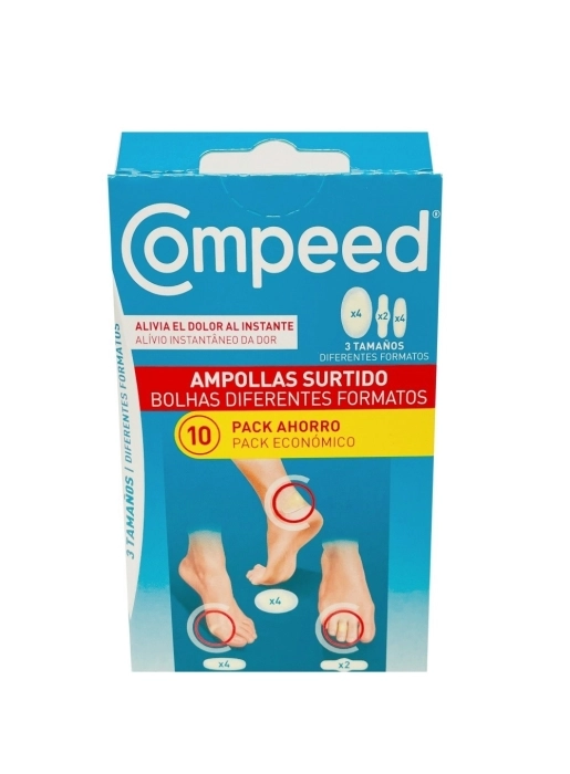 Compeed Ampollas 3 tamaños 10uds Compeed Ampollas 3 tamaños 10uds