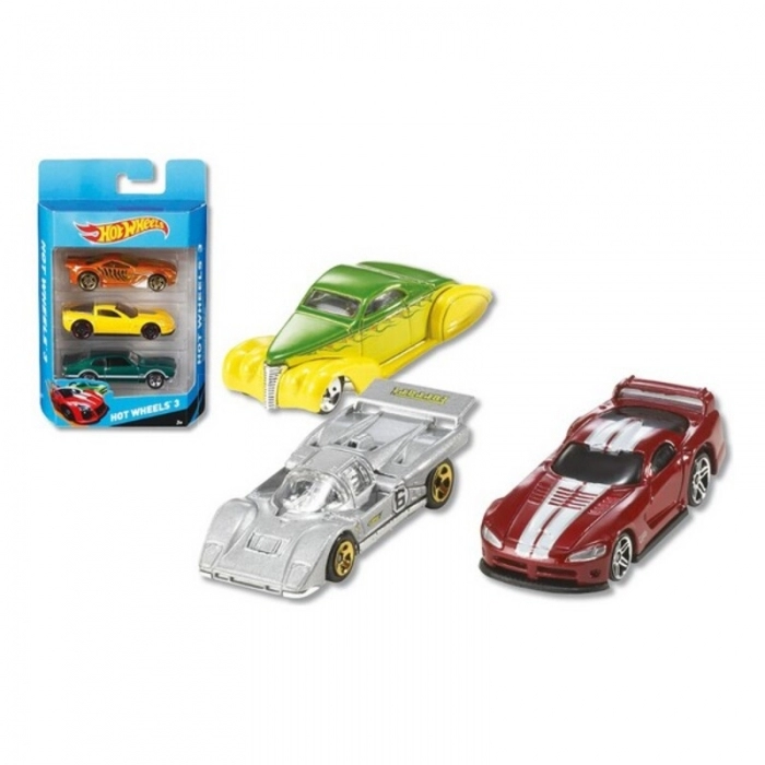 Playset de Vehículos Hot Wheels Metal (3 Pcs)