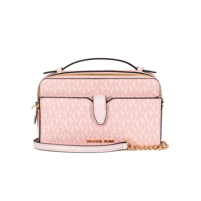 Bandolera Mediana con Doble Cremallera para Teléfono Rosa empolvado Bandolera Mediana con Doble Cremallera para Teléfono Rosa empolvado