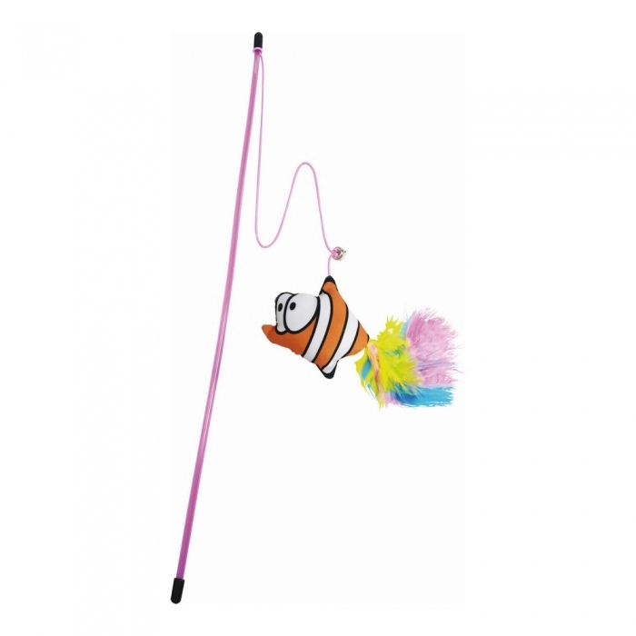 Caña para gatos Gloria Guppy Pez Plástico Caña para gatos Gloria Guppy Pez Plástico