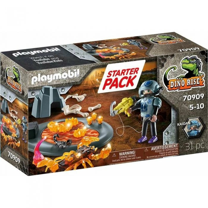 Playset Playmobil Dino Rise Starter Pack Fighting the Fire Scorpion 70909 Playset Playmobil Dino Rise Starter Pack Fighting the Fire Scorpion 70909