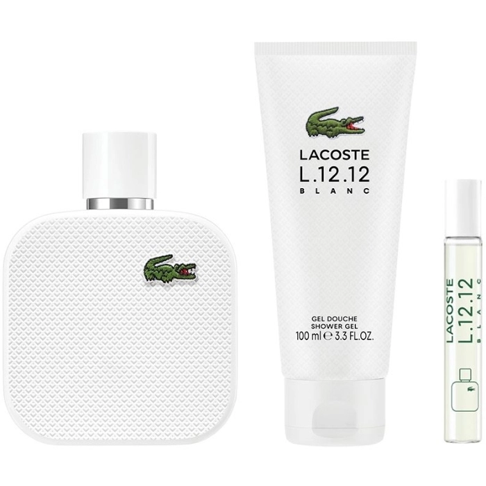 Set Lacoste L.12.12 Blanc 100ml + 7,5ml + Gel Douche Intégral 100ml Set Lacoste L.12.12 Blanc 100ml + 7,5ml + Gel Douche Intégral 100ml