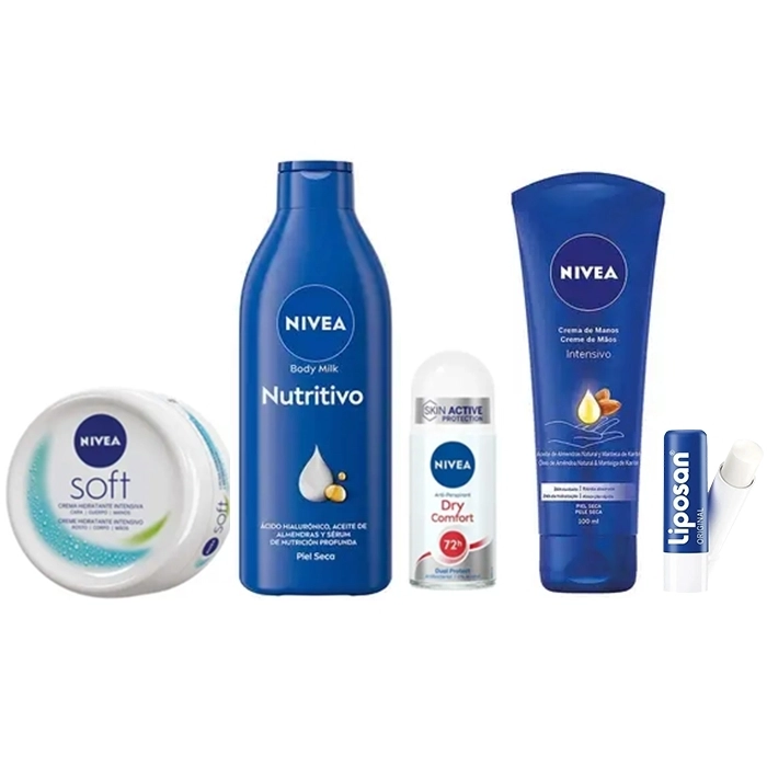 Set Hidratación Diaria Cuidado Completo Body Milk 250ml + 5 productos