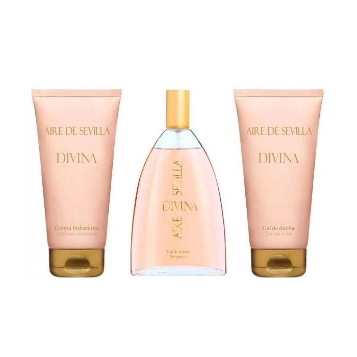 Set Aire de Sevilla Divina 150ml + Gel de Ducha 150ml + Body Milk 150ml