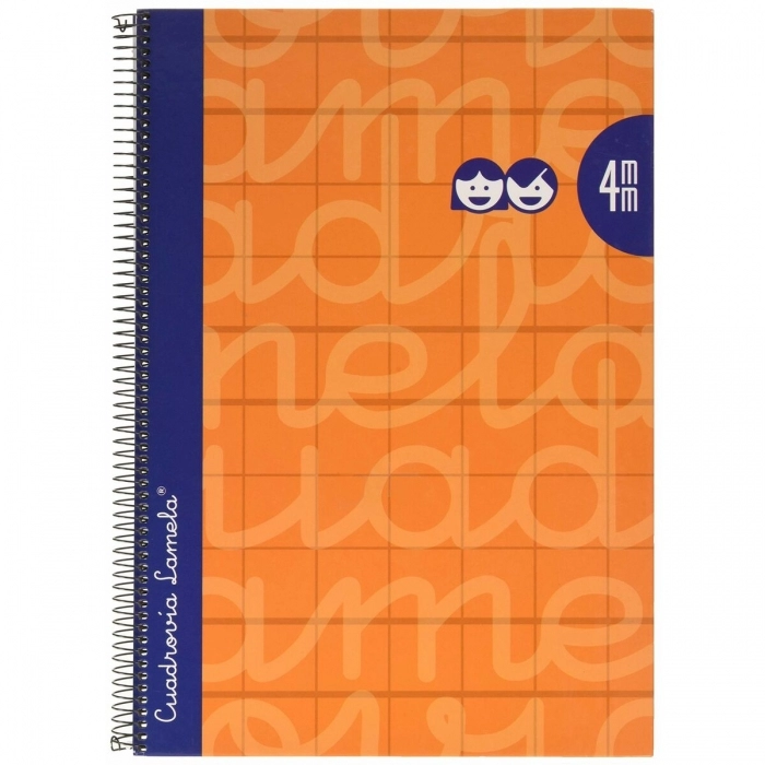 Cuaderno Lamela 4 mm 80 Hojas Din A4 Espiral (5 Unidades)