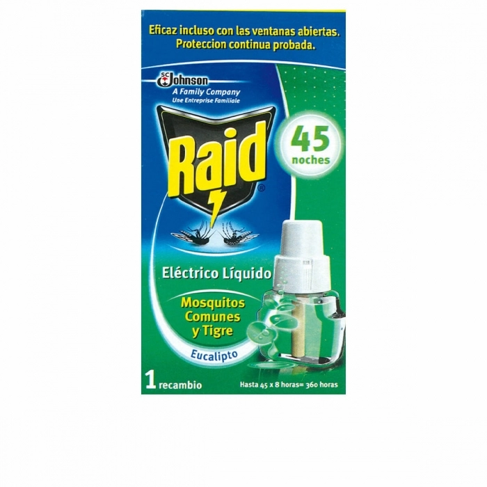 Recambio Antimosquitos Raid Eucalipto 45 Noches