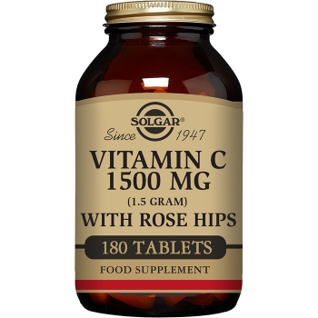 Rose Hips C 1500 mg Vitamina C con Escaramujo