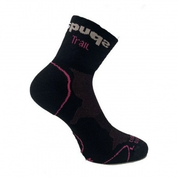 Calcetines Deportivos Spuqs Coolmax Protect NR Negro Rosa
