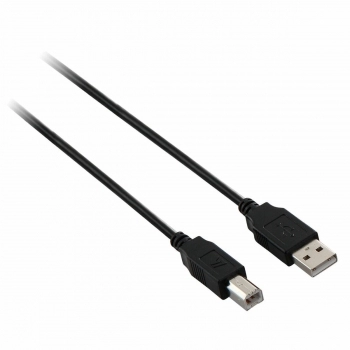 Cable USB A a USB B V7 V7E2USB2AB-1.8M      Negro