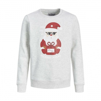 Sudadera sin Capucha Hombre Jack & Jones 12219685 Blanco Sudadera sin Capucha Hombre Jack & Jones 12219685 Blanco