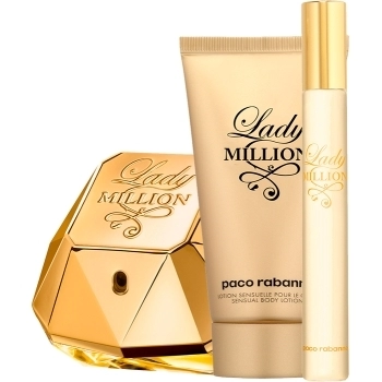 Set Lady Million 50ml + Body Lotion 75ml + 10ml