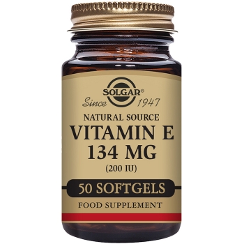 Vitamina E 200 UI (134 mg) - Cápsulas blandas vegetales