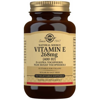 Vitamina E 400 UI (268 mg) - Cápsulas blandas vegetales